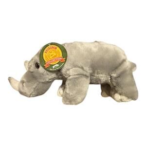 Adventure Planet Heirloom Collection Rhino Plush Toy 12” Long New W/ Tags